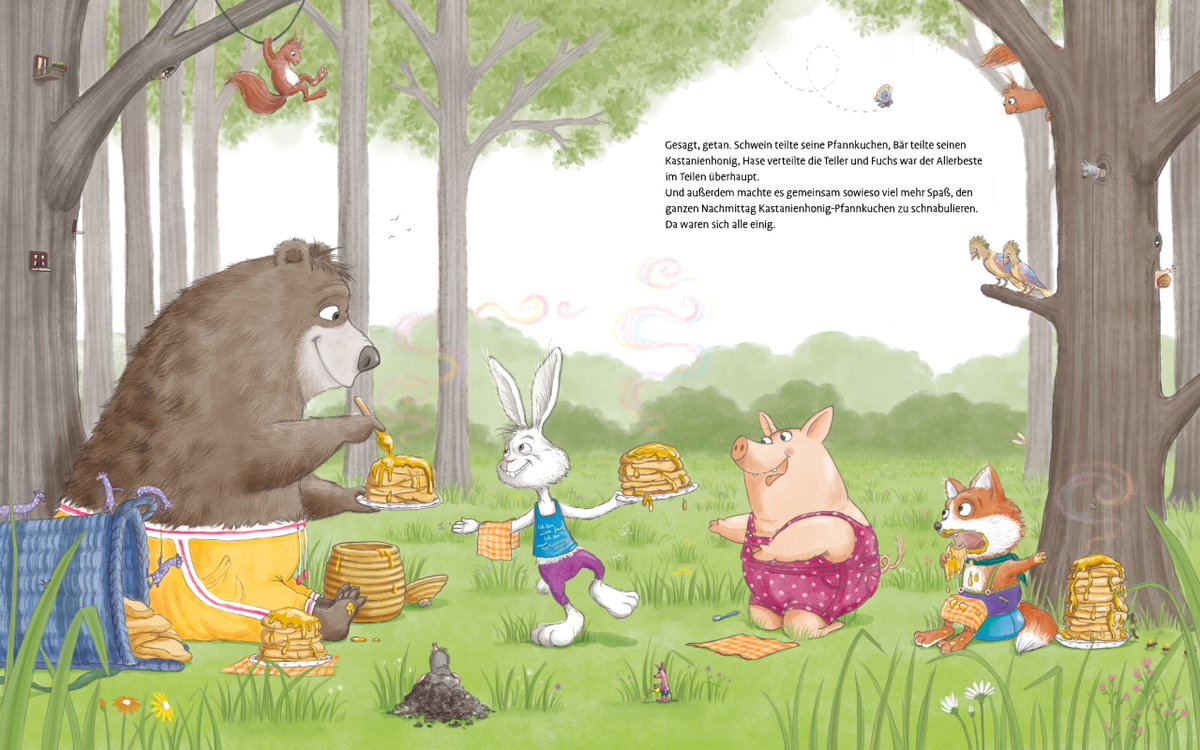 Innenansicht Beispiel aus dem Buch: Bär & Schwein – Ein Dieb kommt selten allein (Bär & Schwein