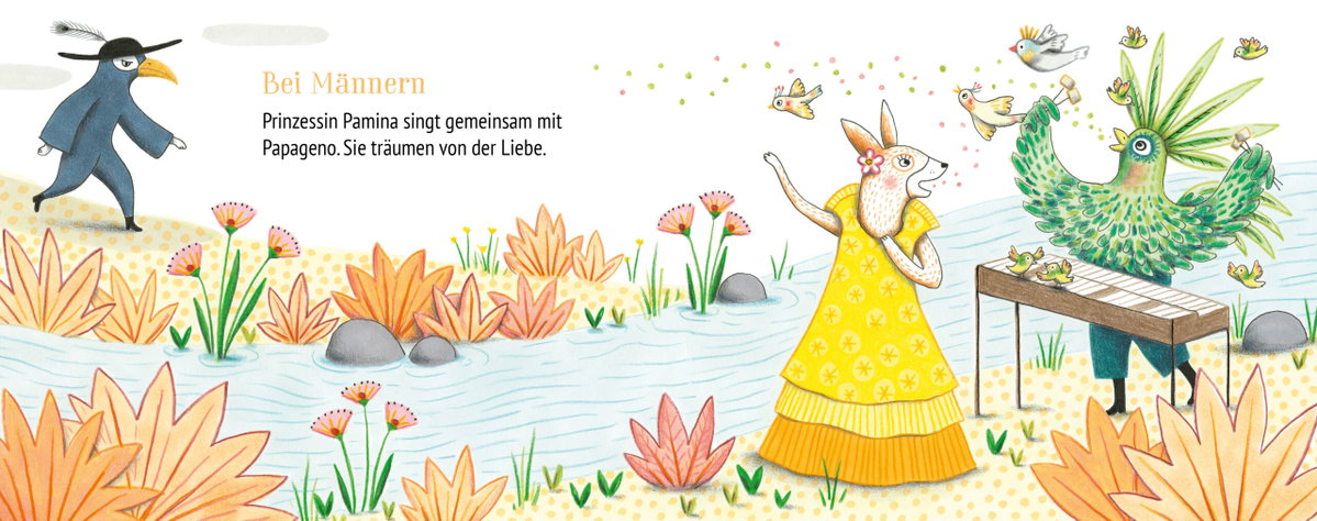 Innenansicht Beispiel aus dem Buch: Ich entdecke Die Zauberflöte (Mein kleines Klangbuch)