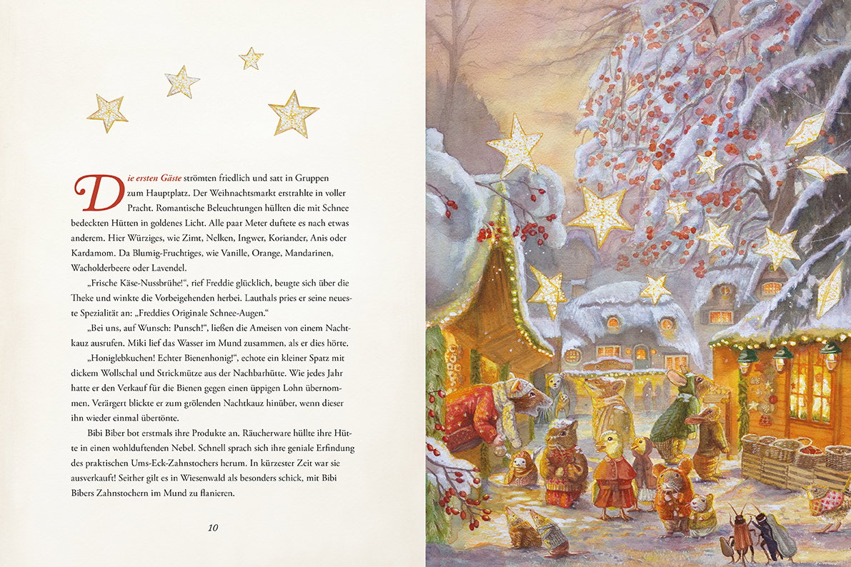 Innenansicht Beispiel aus dem Buch: Weihnachten in Wiesenwald