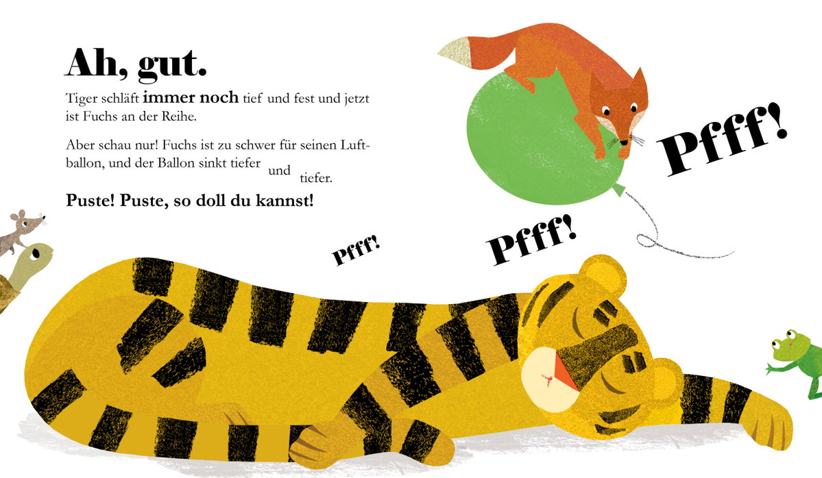 Innenansicht Beispiel aus dem Buch: Weck bloß Tiger nicht auf!