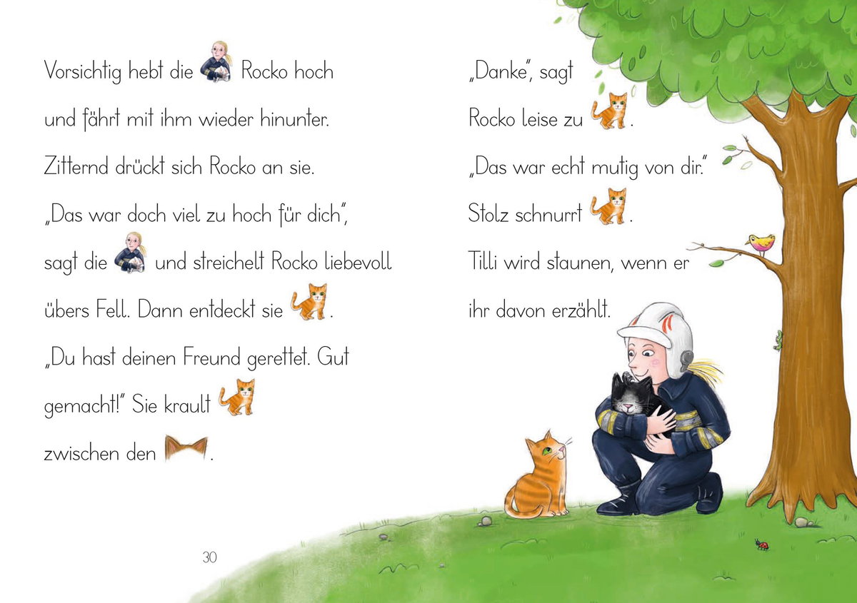 Innenansicht Beispiel aus dem Buch: LESEZUG/Vor- und Mitlesen: Kater Felix will mutig sein