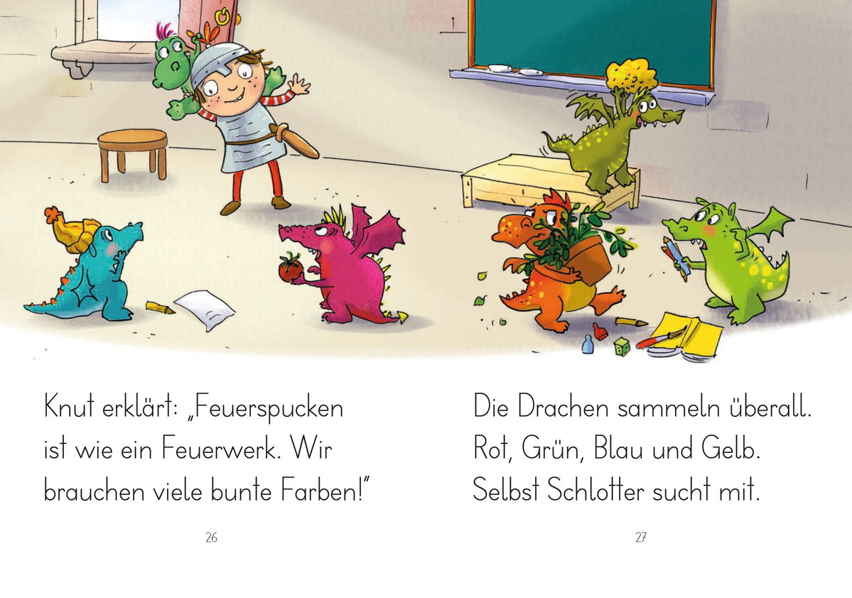 Innenansicht Beispiel aus dem Buch: LESEZUG/1. Klasse: Die Drachenschule