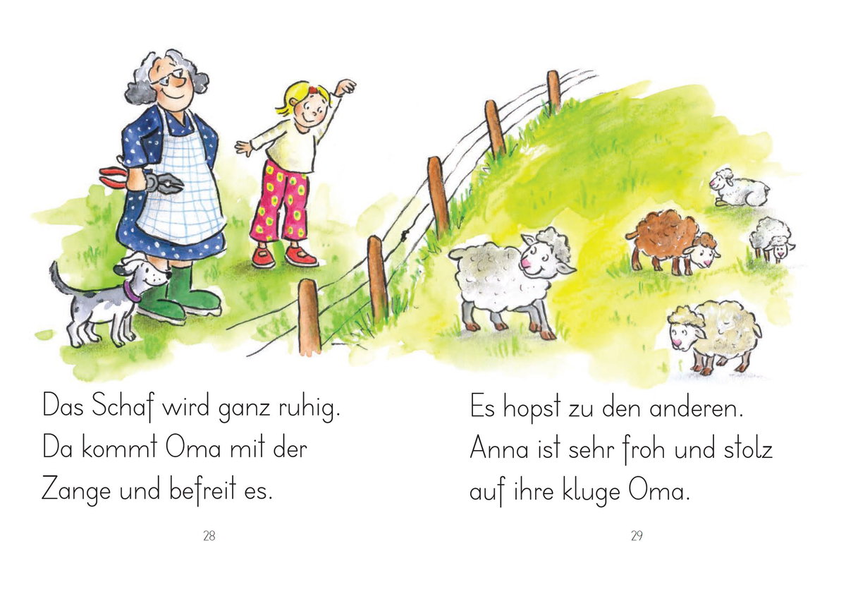 Oma und der Bauernhof