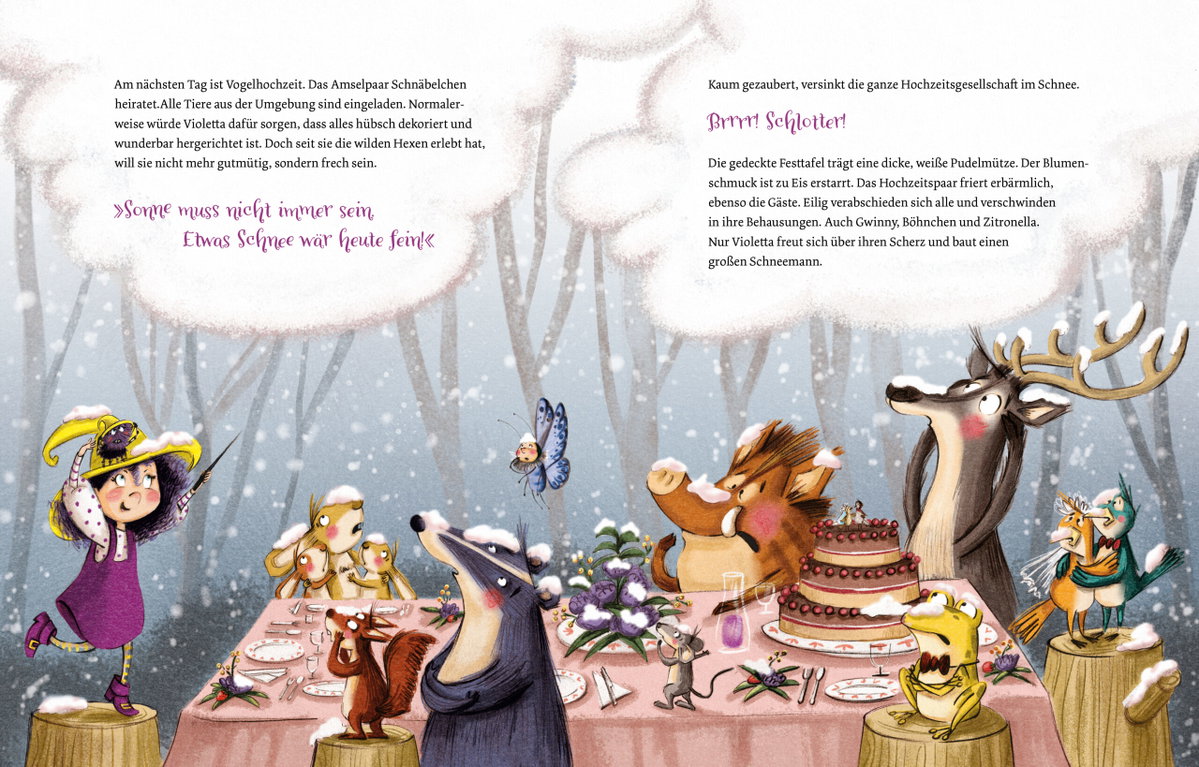 Innenansicht Beispiel aus dem Buch: Violetta Ranunkel - Die kleine Gartenhexe