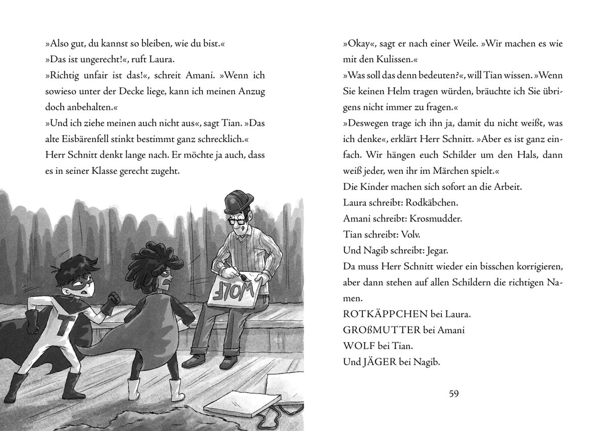 Innenansicht Beispiel aus dem Buch: Eine Klasse voller Superhelden und der normalste Lehrer der Welt (Eine Klasse voller Superhelden