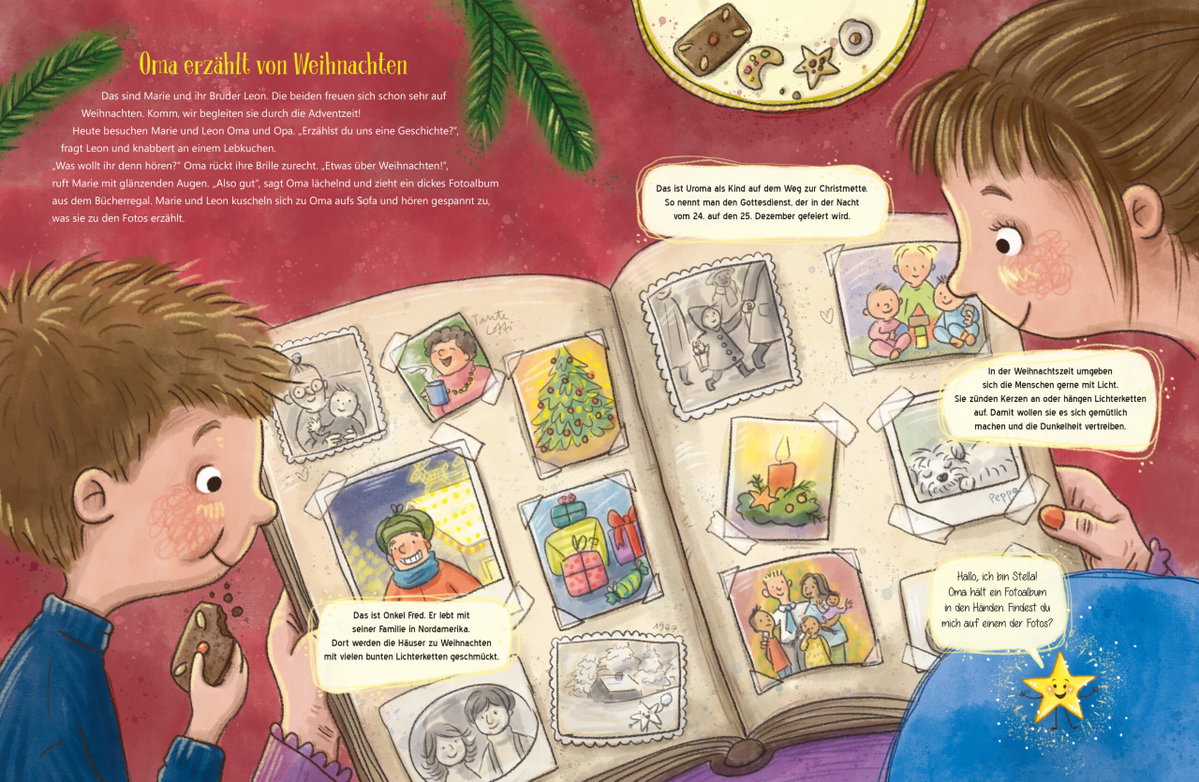 Innenansicht Beispiel aus dem Buch: Mein erstes Buch vom Christkind - mit Klappen