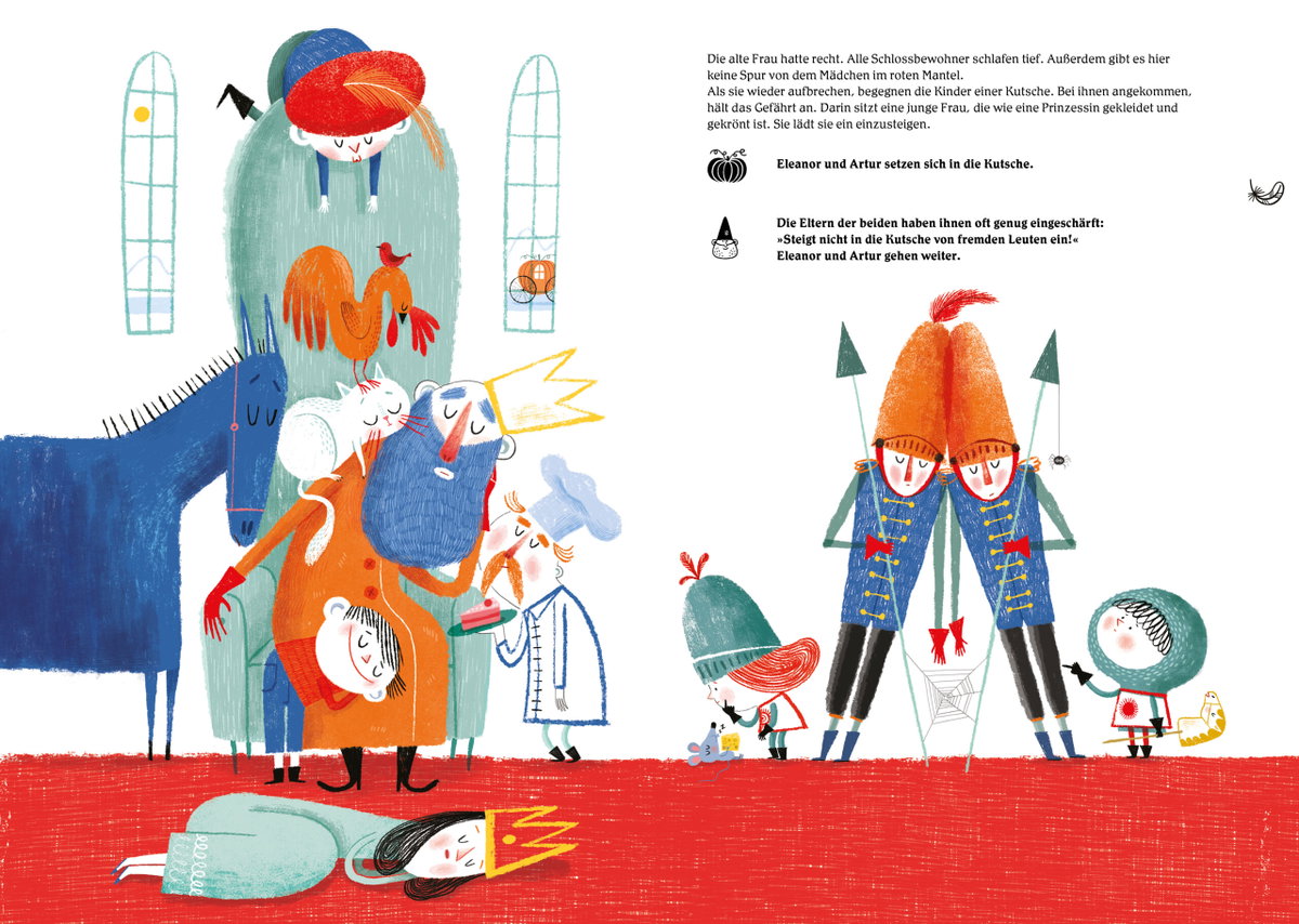 Innenansicht Beispiel aus dem Buch: Rette das Märchenland! - Ein ganz besonderes Du-entscheidest-selbst-Abenteuer
