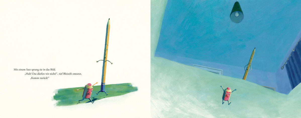 Innenansicht Beispiel aus dem Buch: Rosa und Bleistift - Unterwegs im Land der Bilder
