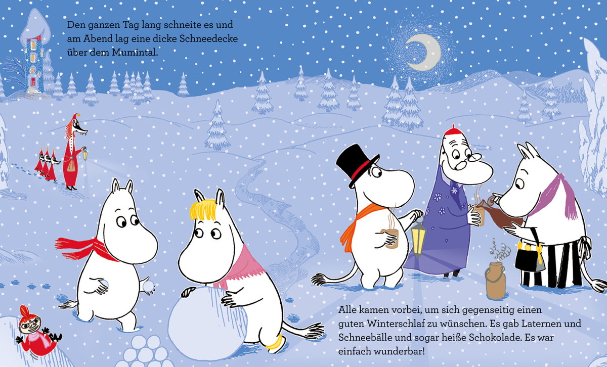 Innenansicht Beispiel aus dem Buch: Mumin und der erste Schnee