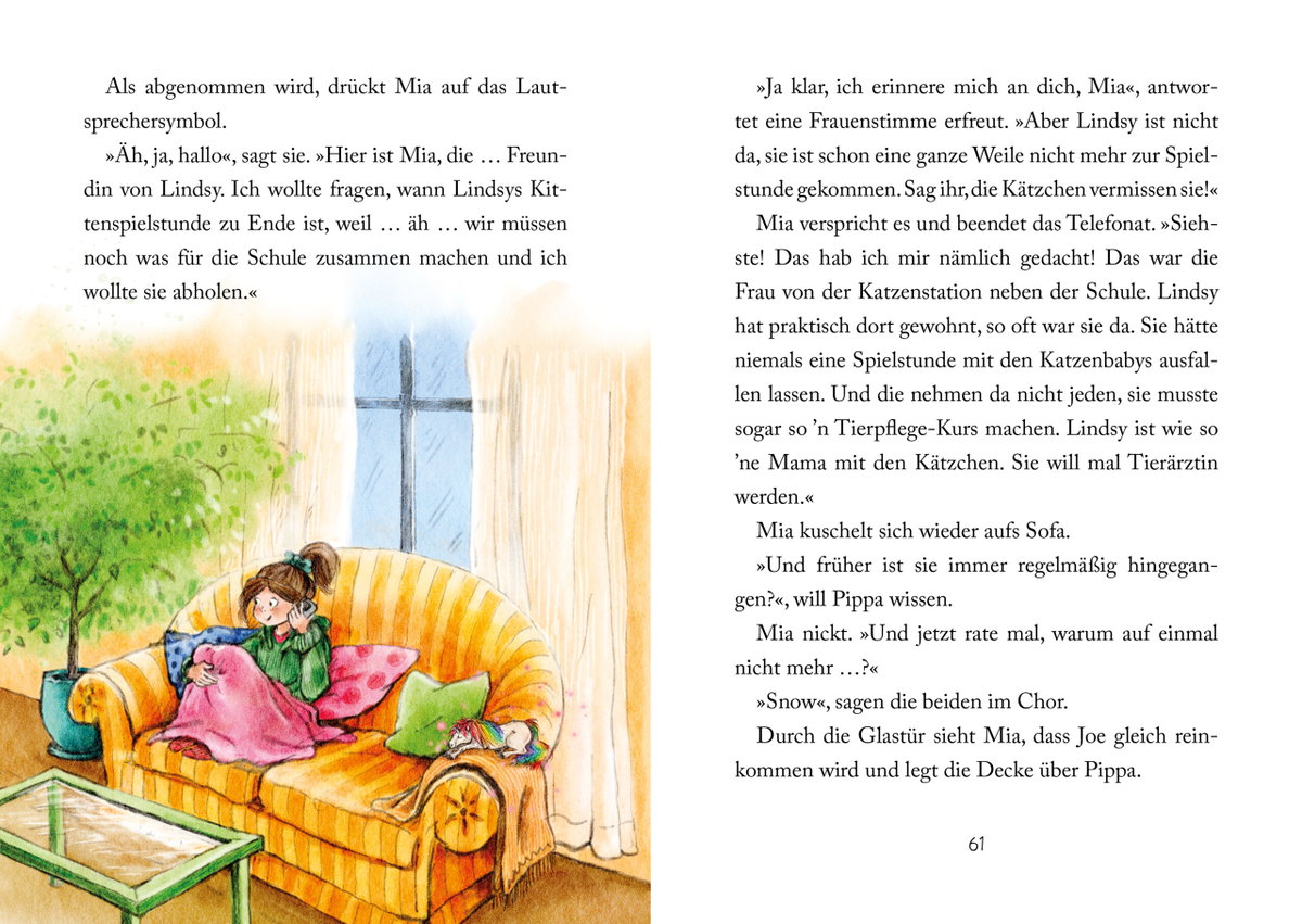 Innenansicht Beispiel aus dem Buch: Pippa Pocket – Das Kleinhorn in meiner Hosentasche (Kleinhorn Pippa Pocket