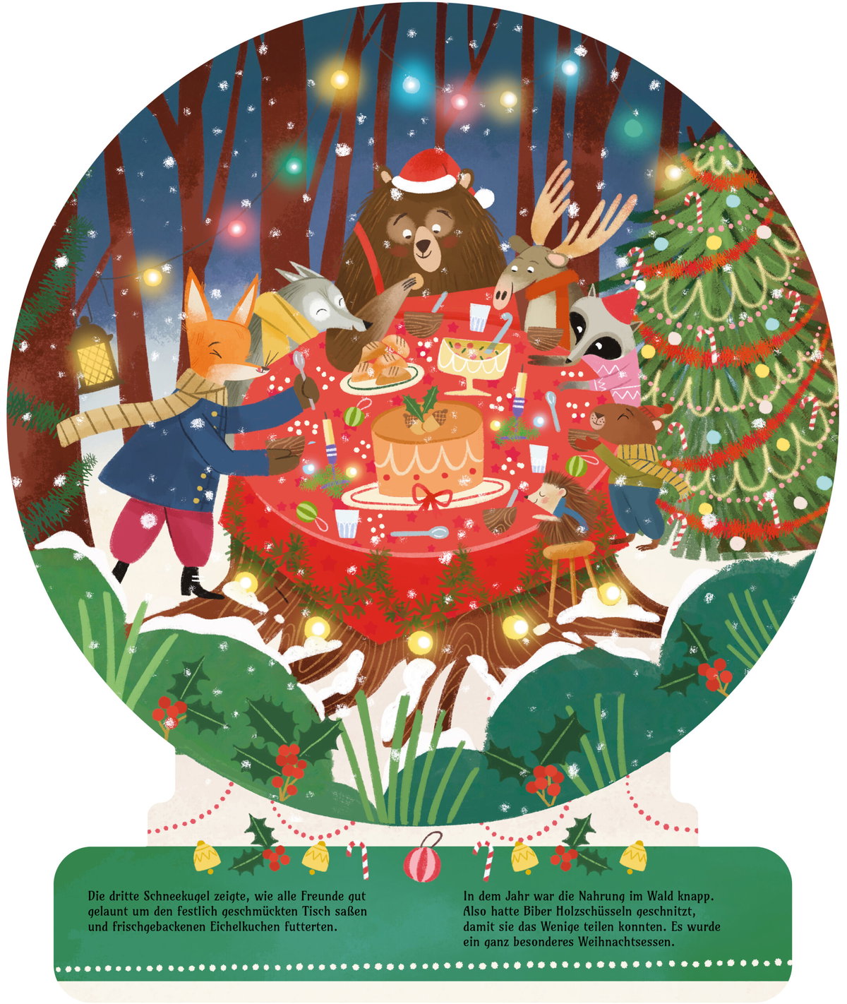 Innenansicht Beispiel aus dem Buch: Ein unvergessliches Weihnachtsfest – Ein Schneekugelbuch