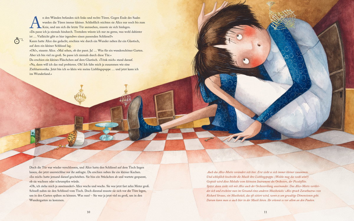 Innenansicht Beispiel aus dem Buch: Alice im Wunderland (Weltliteratur und Musik mit CD und zum Streamen