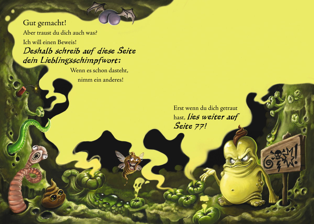Innenansicht Beispiel aus dem Buch: Das kleine Böse Buch - Spezial: das besonders knifflige Freundebuch zur Bestseller-Reihe (Das kleine Böse Buch)