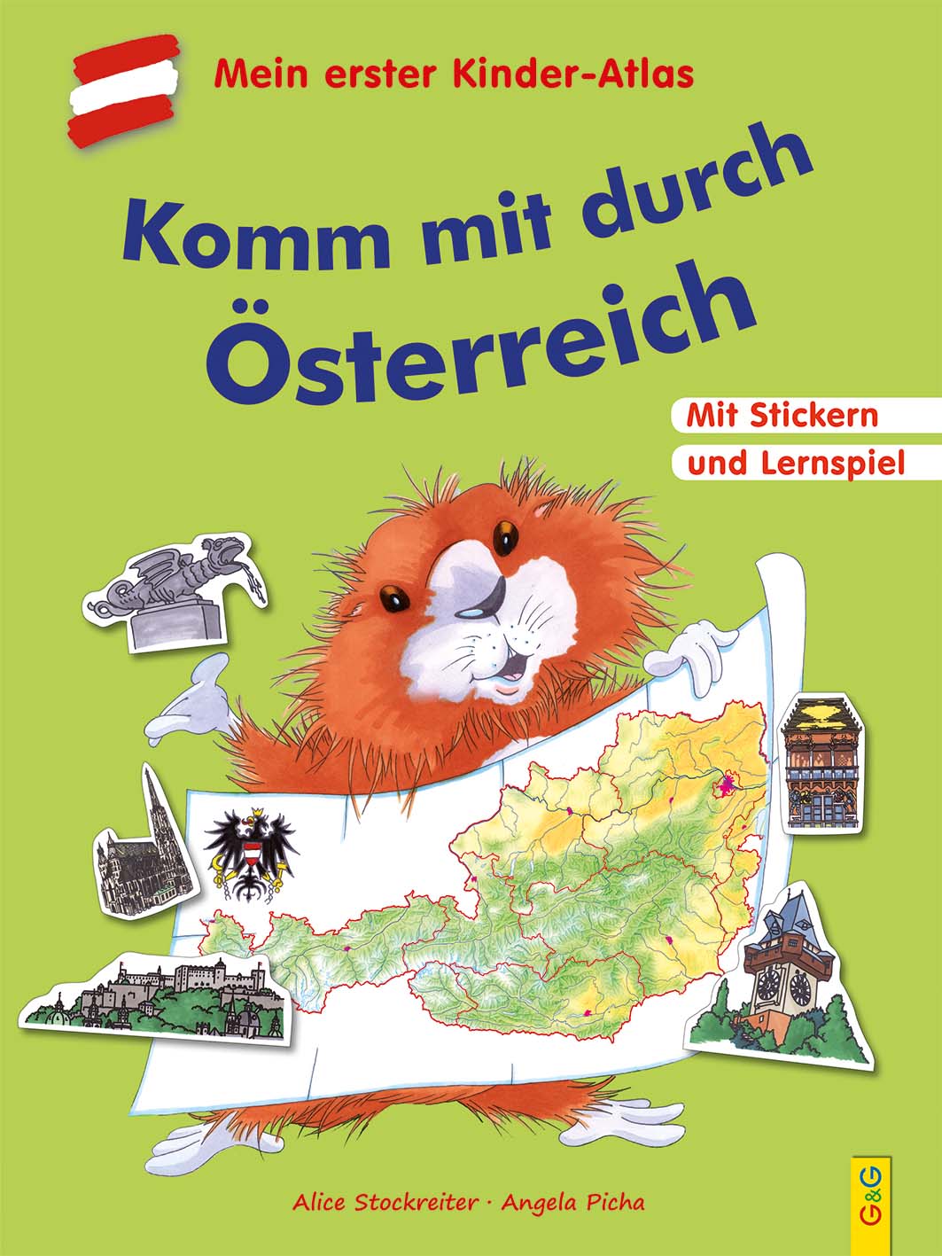 Produktcover des Buches: Komm mit durch Österreich. Mit dem Kinder-Atlas durch unser Land