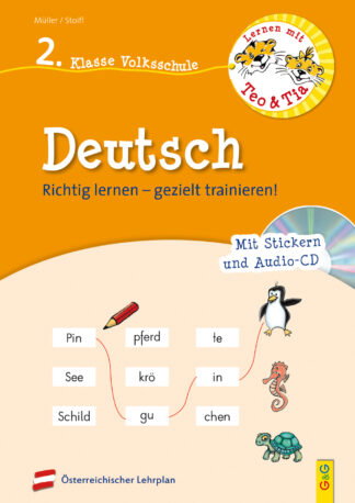 Produktcover des Buches: Lernen mit Teo und Tia Deutsch – 2. Klasse Volksschule mit CD