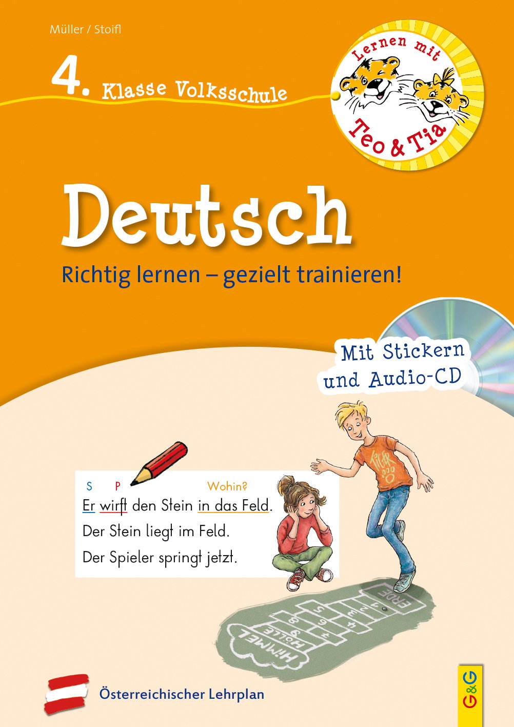 Produktcover des Buches: Lernen mit Teo und Tia Deutsch – 4. Klasse Volksschule mit CD