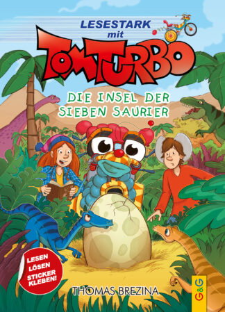 Produktcover des Buches: Tom Turbo – Lesestark – Die Insel der sieben Saurier