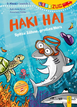 Produktcover des Buches: LESEZUG/2. Klasse – Lesestufe 2: Haki Hai – spitze Zähne