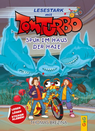 Produktcover des Buches: Tom Turbo – Lesestark – Spuk im Haus der Haie