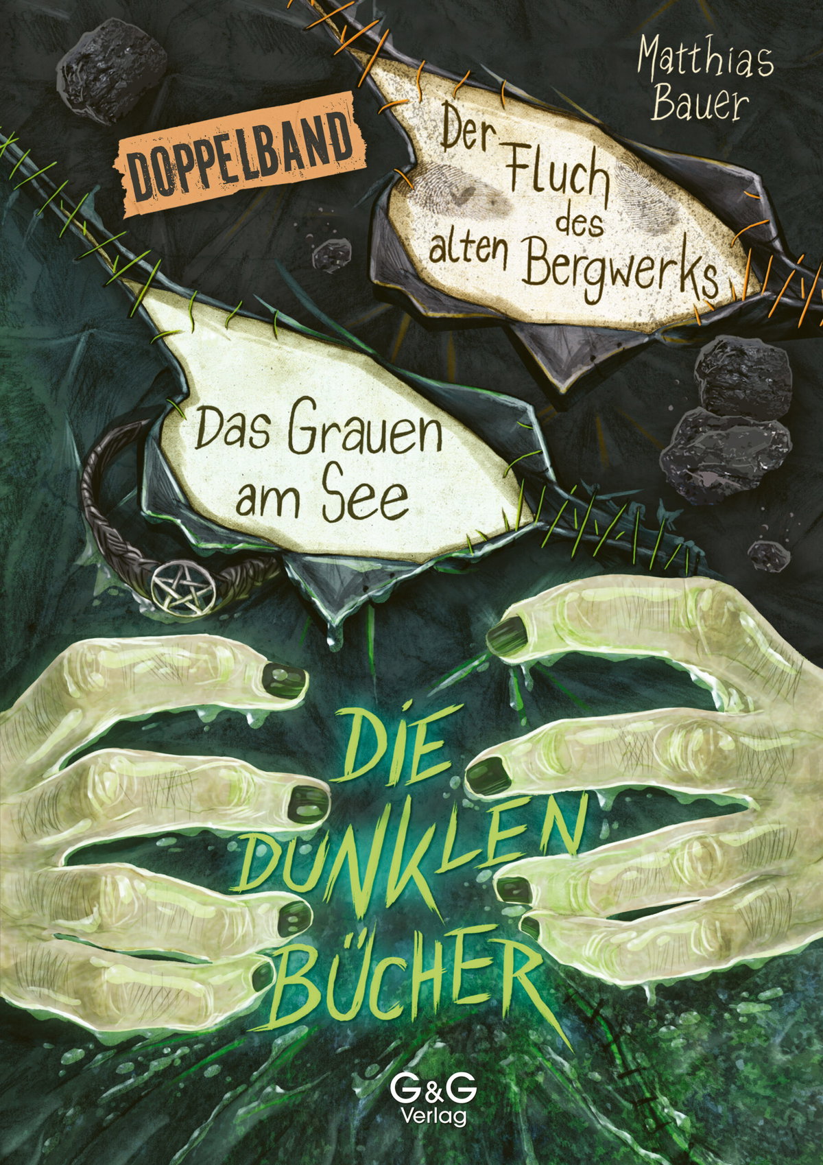 Produktcover des Buches: Die dunklen Bücher – Doppelband (Grauen am See / Fluch des Bergwerks)