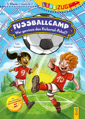 Produktcover des Buches: LESEZUG/2. Klasse – Lesestufe 2: Fußballcamp – Wer gewinnt den Kickertal-Pokal?