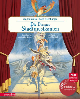 Produktcover des Buches: Die Bremer Stadtmusikanten (Das musikalische Bilderbuch mit CD und zum Streamen)