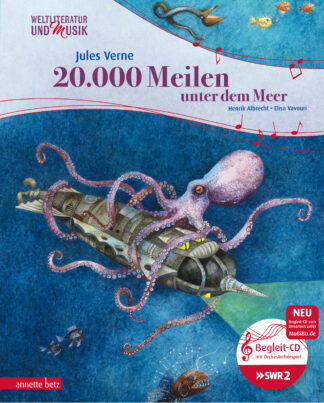 Produktcover des Buches: 20.000 Meilen unter dem Meer (Weltliteratur und Musik mit CD und zum Streamen
