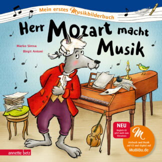 Produktcover des Buches: Herr Mozart macht Musik (Mein erstes Musikbilderbuch mit CD und zum Streamen