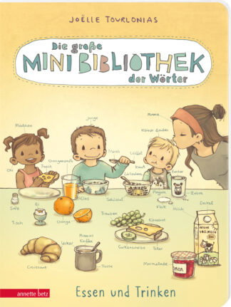 Produktcover des Buches: Die große Mini-Bibliothek der Wörter - Essen und Trinken (Die Mini-Bibliothek der Wörter