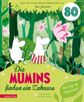 Produktcover des Buches: Die Mumins finden ein Zuhause - Ein Pop-up Buch ab 4 Jahren für kleine und große Mumin-Fans