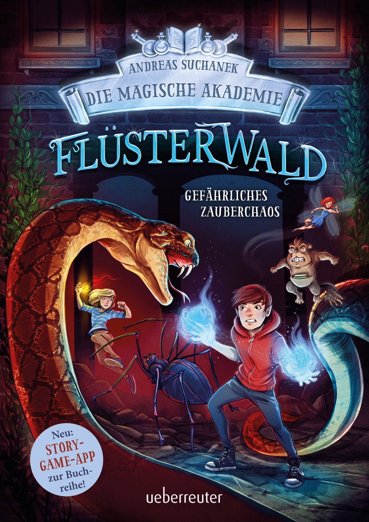 Produktcover des Buches: Flüsterwald - Die magische Akademie. Gefährliches Zauberchaos (Flüsterwald