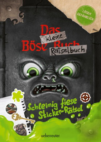 Produktcover des Buches: Das kleine Böse Rätselbuch – Schleimig fiese Sticker-Rätsel  (Das kleine Böse Buch)