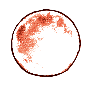 Illustration von Chris Scheuer - Blutroter Vollmond 